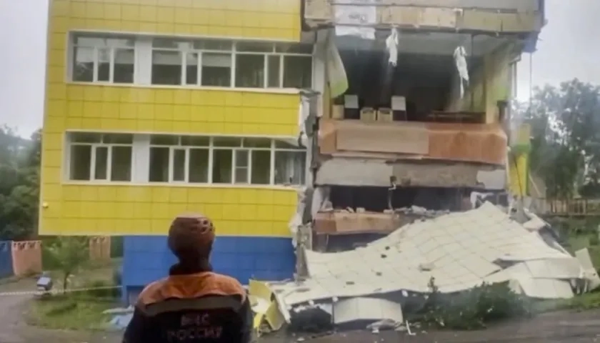 Los daños que dejó el terremoto.