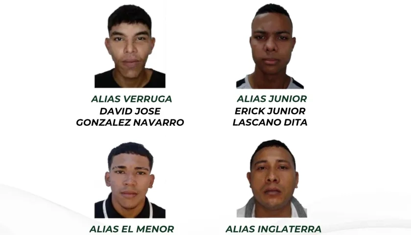 Los más buscados por homicidio en el Atlántico.