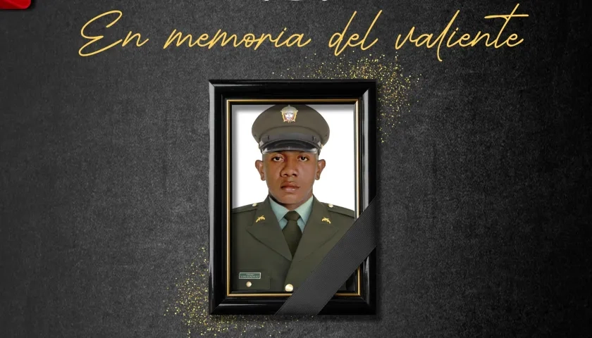 El patrullera Luis Carlos González Bejarano.