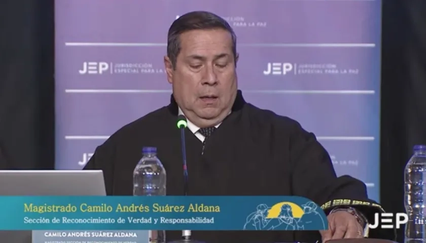 Magistrado Camilo Suárez. 