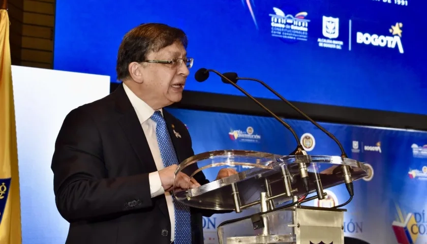 El presidente de la Corte Constitucional, Jorge Enrique Ibáñez Najar.