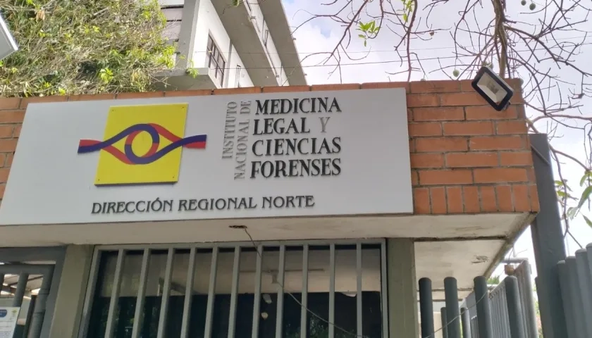 Fachada de Medicina Legal, en Barranquilla. 