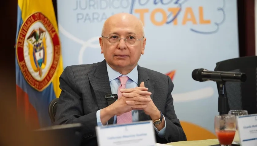 El Ministro de Justicia, Eduardo Montealegre.