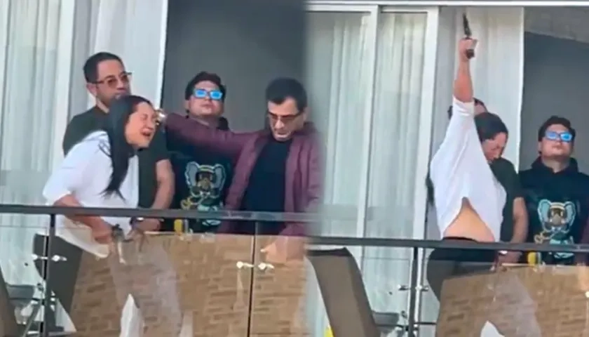 Momento de los disparos.