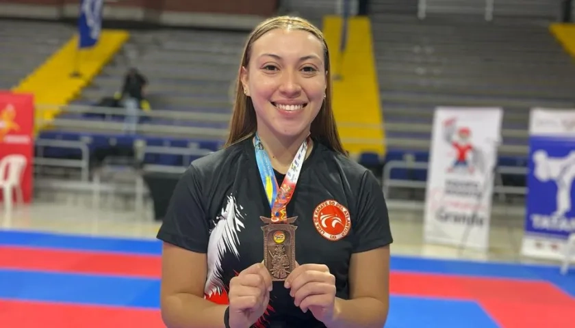 Natalia Bernal Herrera, karateka barranquillera de 23 años.