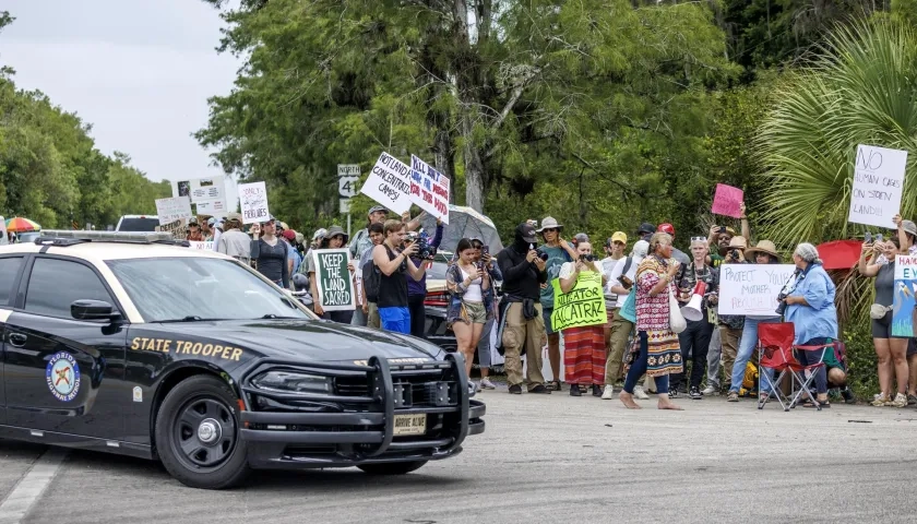 Protestas contra redadas migratorias en Estados Unidos. 