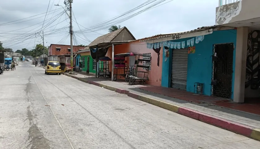 Sector donde se registraron los hechos. 