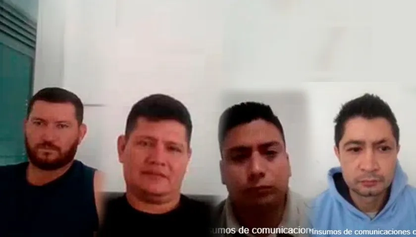  Néstor Orlando Ricaurte Nossa, Otoniel Forero Mosquera, Jhon Alexander Ortiz Sánchez y Juan Sebastián Tangua Corzo. 