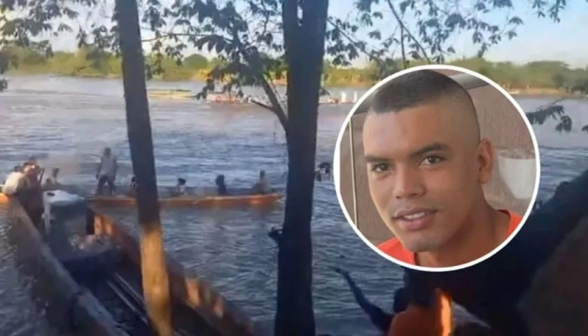 Carlos Alonso Jiménez, desaparecido en el río Cauca. 