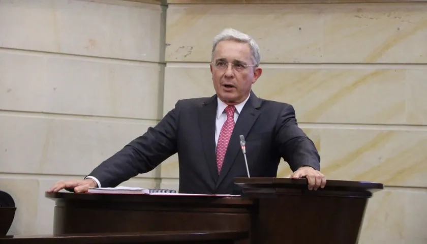 Expresidente y senador, Álvaro Uribe Vélez.