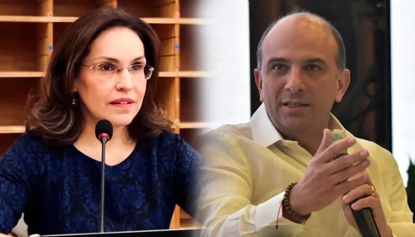 Viviane Morales, exfiscal General de la Nación y Carlos Camargo, exdefensor del Pueblo. 