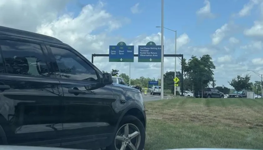 Zona del aeropuerto de Blue Grass de Lexington