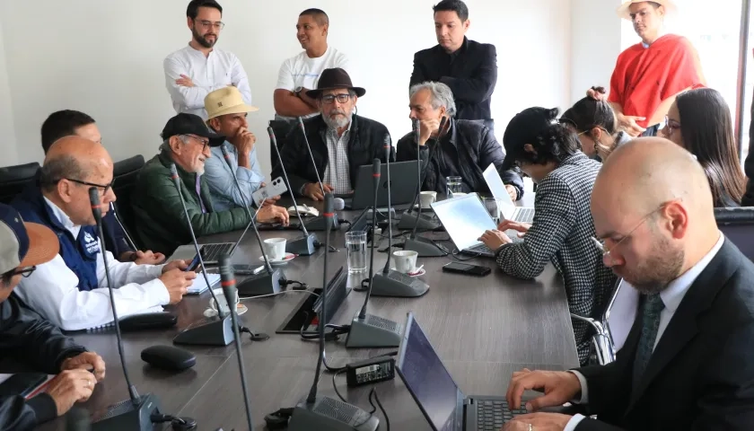 Mesa técnica del MinAgricultura y el comité del paro arrocero.