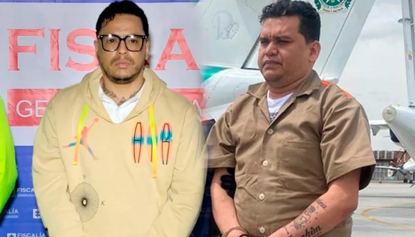 Jorge Eliécer Díaz, alias 'Castor', y Digno Palomino. 