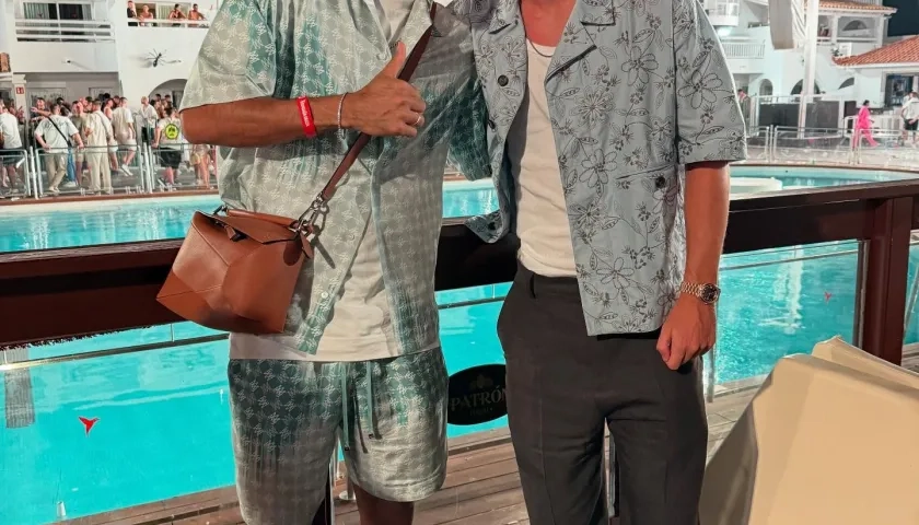 Luis Díaz en un encuentro reciente con Dani Olmo, en Ibiza. 