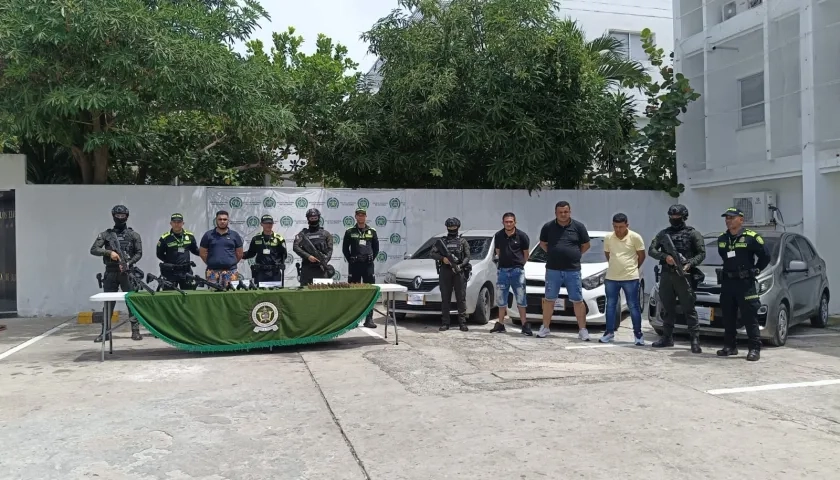 Julio Orlando Hugueth, Davier Eduardo Ramírez, Oscar Javier Vaquiro y Pedro Pablo Ochoa. 