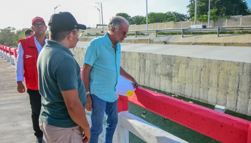 Gobernador Eduardo Verano durante la entrega de las obras. 