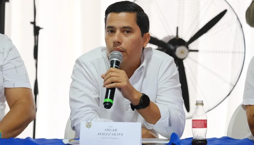 El alcalde de Polonuevo, Óscar Avilez.