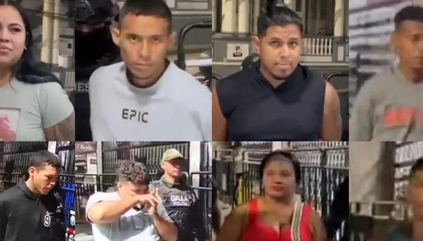 Los capturados quedaron a disposición de la Fiscalía