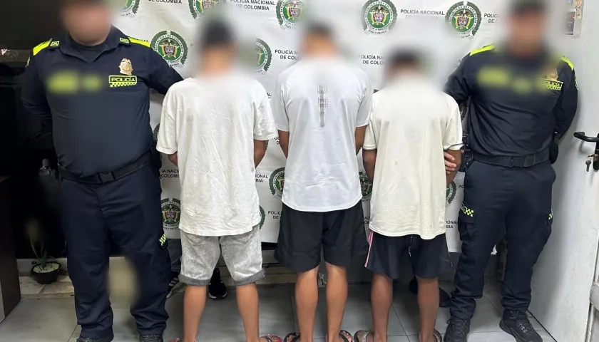 Los adolescentes aprehendidos.