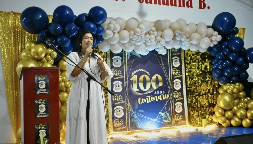 La alcaldesa de Malambo, Yenis Orozco Bonnet.