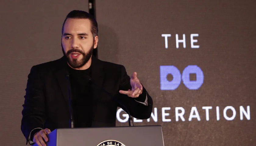 El presidente de El Salvador, Nayib Bukele.