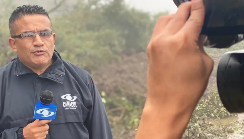 El periodista Fredy Calveche.