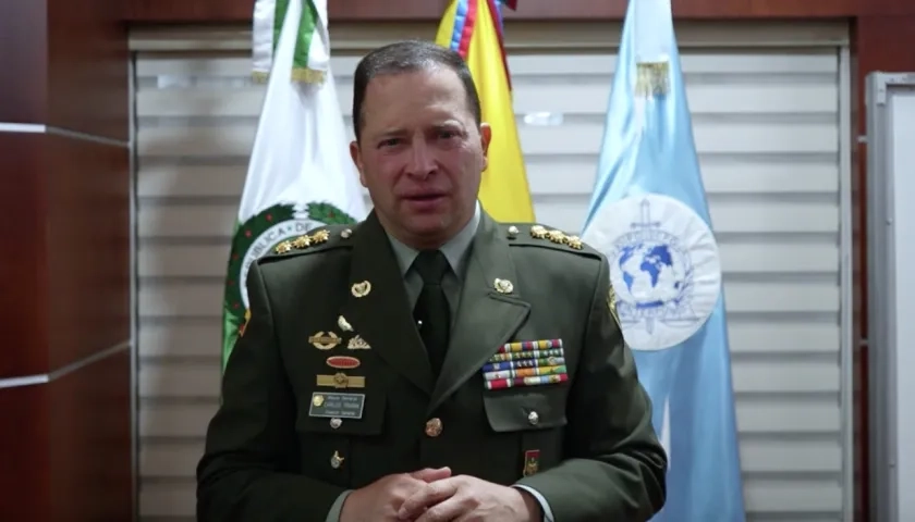 Mayor General Carlos Triana, director de la Policía Nacional. 