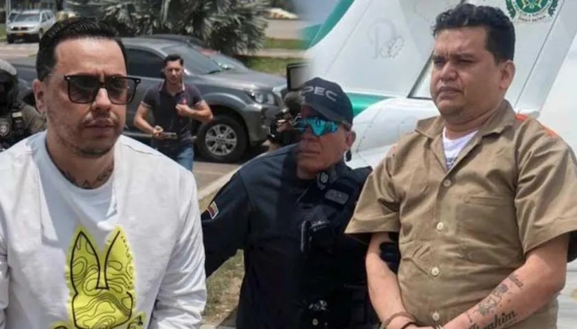 Jorge Eliécer Díaz Collazos, alias 'Castor'; y Digno Palomino. 