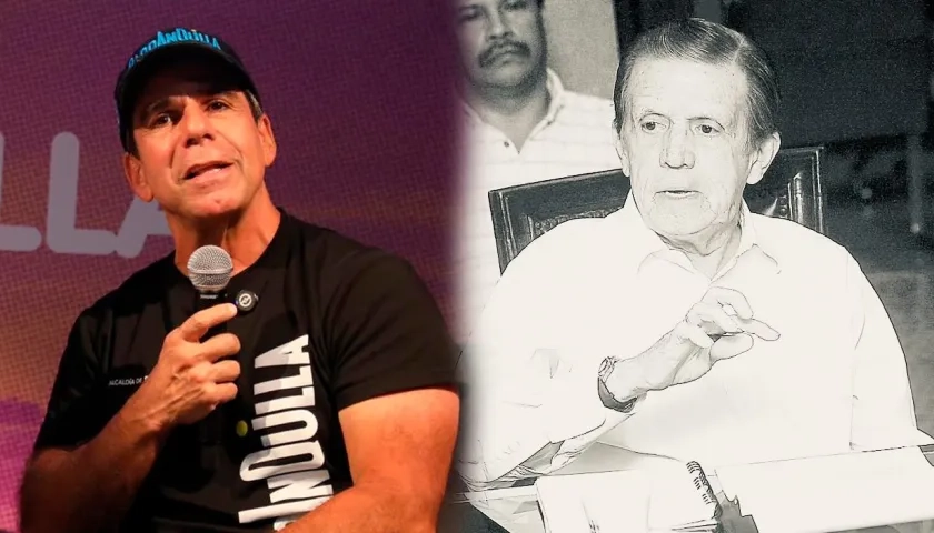 El alcalde de Char, Alejandro Char, y Juan B. Fernández.