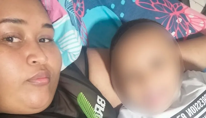 Darly y su pequeño Axel 