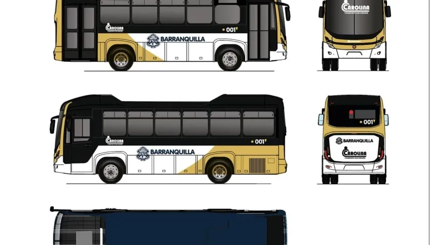 Diseño de la nueva flota de buses.