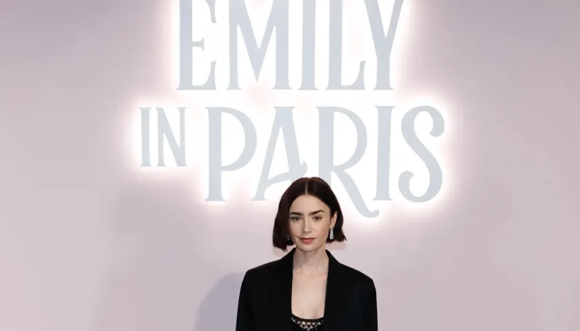 La actriz Lily Collins.