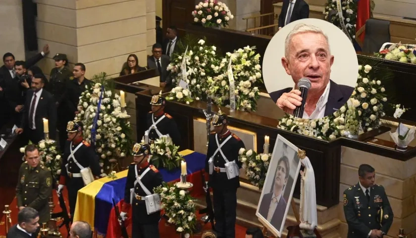 Expresidente Uribe envió una carta que fue leída por Gabriel Vallejo, director nacional del Centro Democrático.