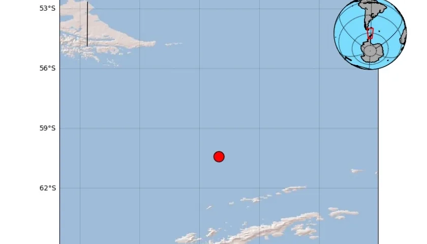 Sitió donde se presentó el sismo.