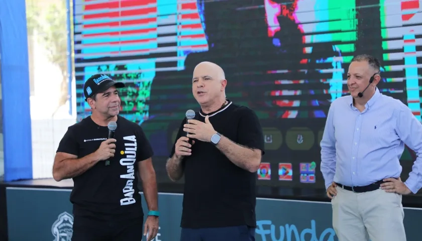 Alejandro Char, alcalde de Barranquilla y Christian Daes, COO de Tecnoglass.