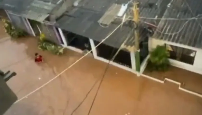 Inundación en Santa Marta.