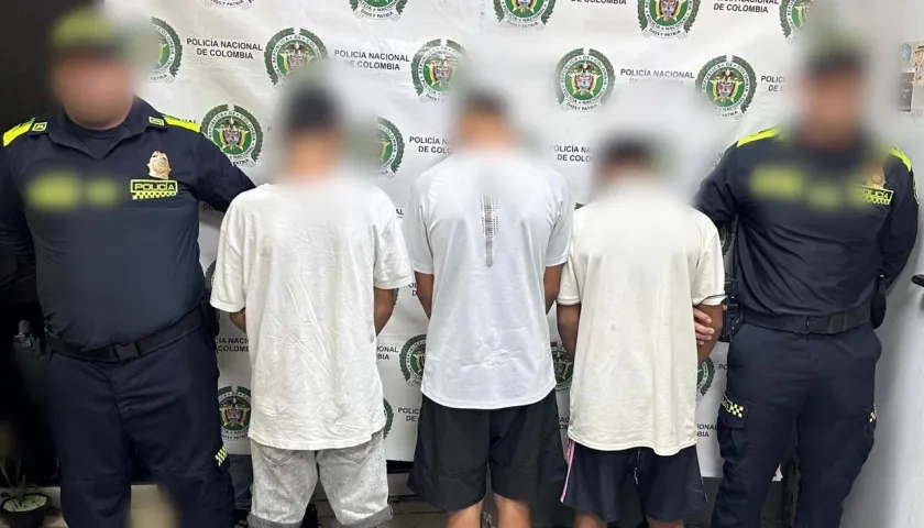 Los tres adolescentes capturados