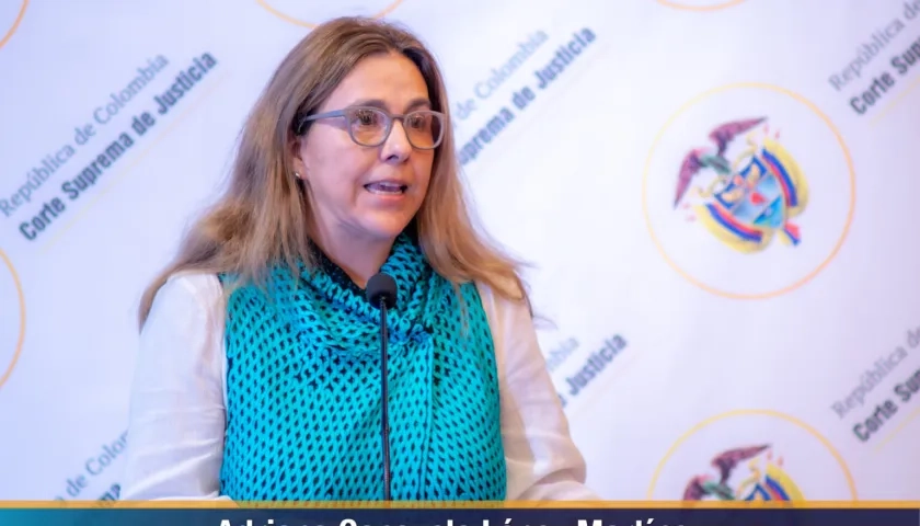 Adriana Consuelo López Martínez, magistrada de la Corte Suprema.