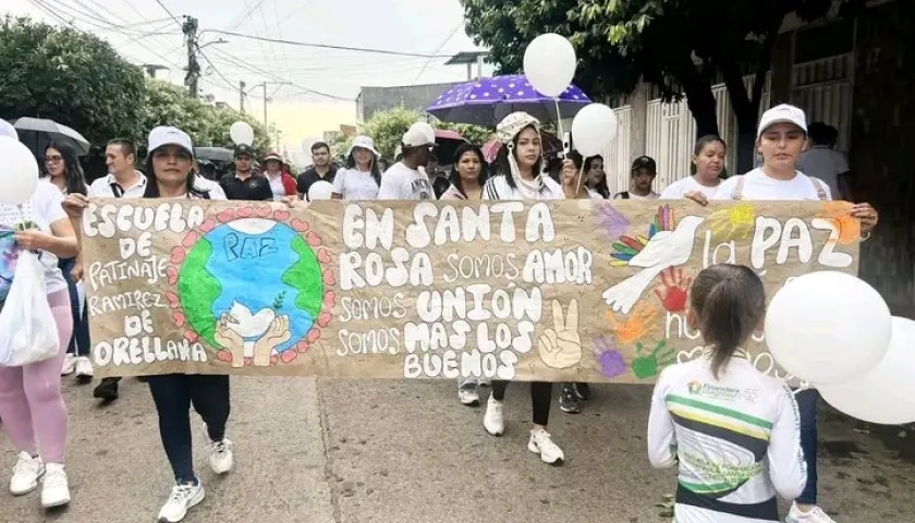 Marcha de ayer en Santa Rosa del Sur