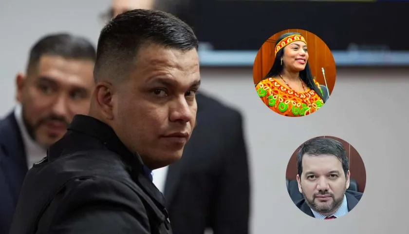 Sneyder Pinilla, Martha Peralta, Julio Chagüi.