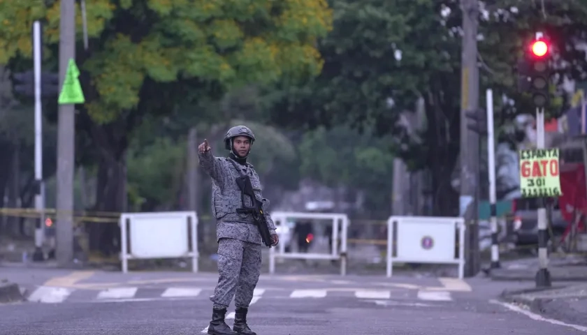 Explosión de carro bomba en Cali.