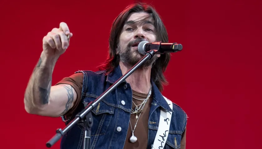 El cantante y compositor colombiano Juanes. 