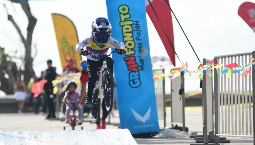 El BMX fue una de las disciplinas que hizo parte del Gran Fondito en Puerto Colombia. 