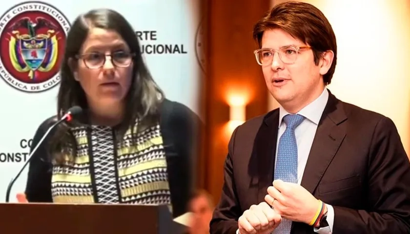 Juanita Goebertus y Miguel Uribe Turbay (Q.E.P.D).