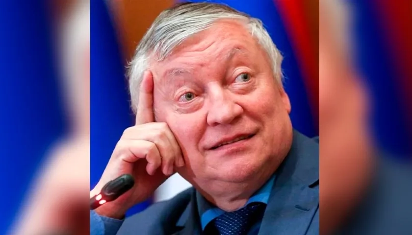 El ruso Anataoly Karpov, múltiple campeón mundial de ajedrez. 