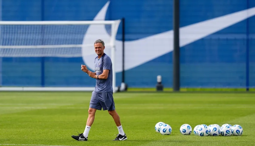 El español Luis Enrique, entrenador del París Saint Germain.