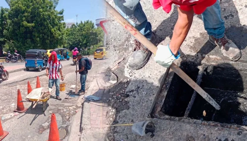 Intervenciones en la calle 30, en Soledad. 