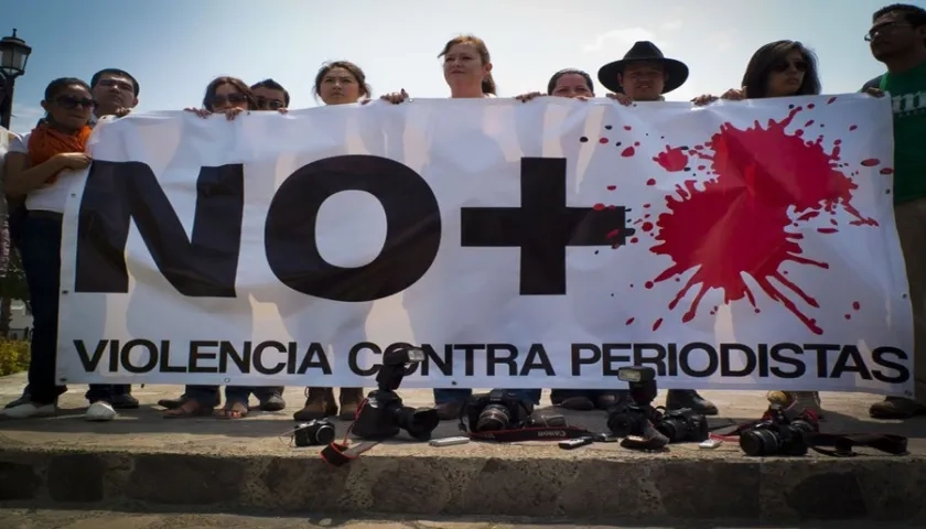Marcha contra la violencia a periodistas.