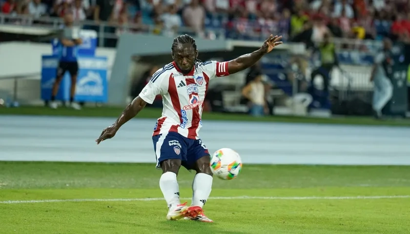 Yimmi Chará, capitán de campo de Junior en los últimos partidos. 